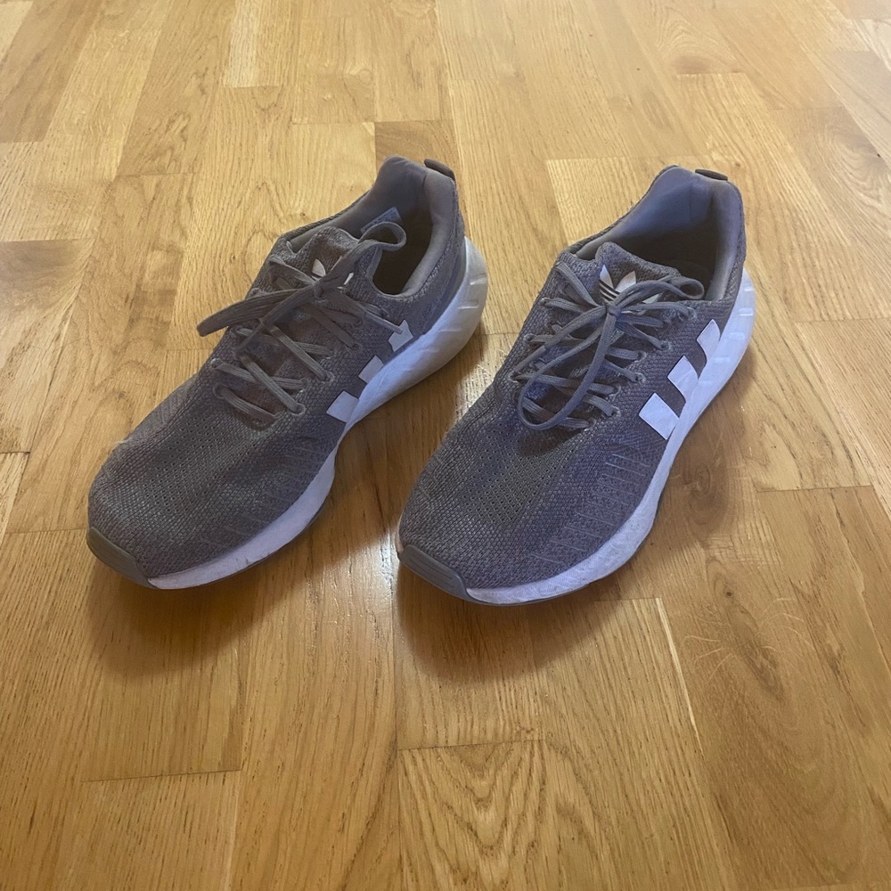 adidas Men's Athletic Shoes in Gray and White